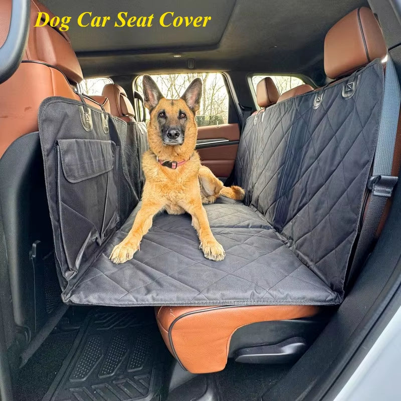 Dog & Cat Car Seat Cover - Protect Your Car's Interior! Waterproof Back Seat Row Dog & Cat Hammock - Nonslip Cover Safety Cushion 