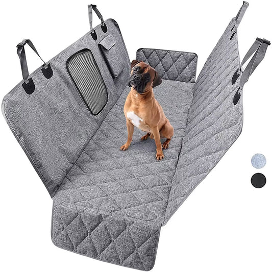 Dog & Cat Car Seat Cover - Protect Your Car's Interior! Waterproof Back Seat Row Dog & Cat Hammock - Nonslip Cover Safety Cushion 