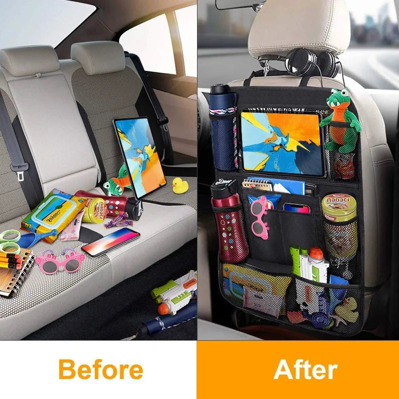 The Backseat Organizer with Tablet Holder - Make Roadtrips Easier! 