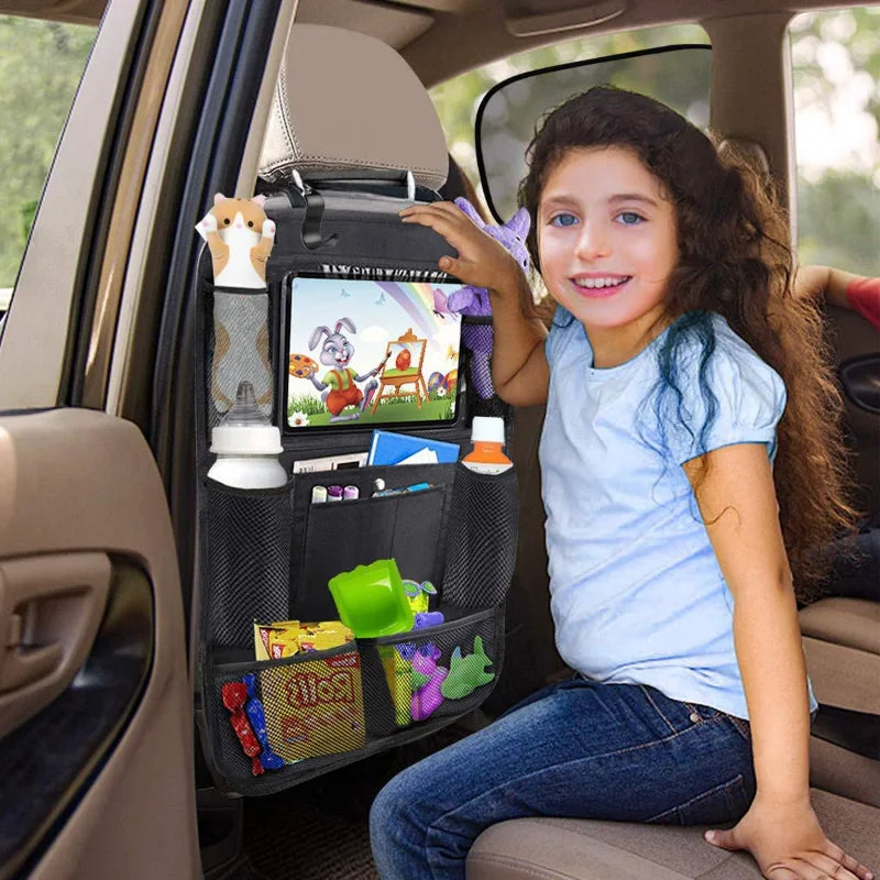 The Backseat Organizer with Tablet Holder - Make Roadtrips Easier! 