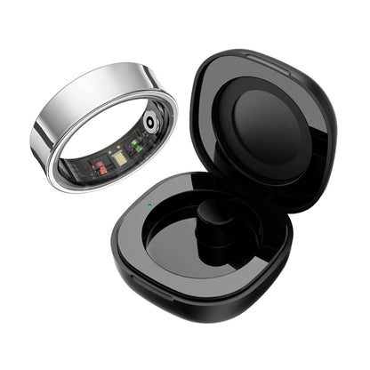 The Hack Book Smart Ring - Sleep Apnea Monitoring + Health & Temperature Monitoring for Men & Women - Waterproof - for Android & iOS