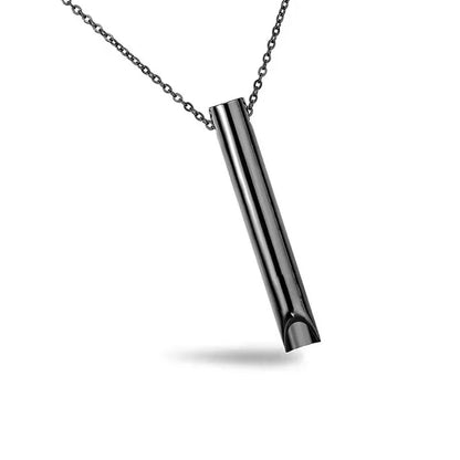 Breathing Necklace: Extend Your Life - Stainless Steel Mindfulness Breathing Necklace for Men & Women - Anxiety, Stress & Panic Attack Relief Pendant and Meditation Tool all in one!