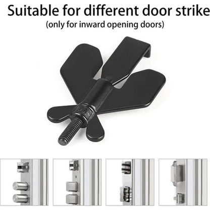 Portable Door Lock - Keep Strangers Out! Stainless Steel Privacy Extra Security Lock - Anti-Theft Travel Safety Lock - Inside Door Locker for Traveling