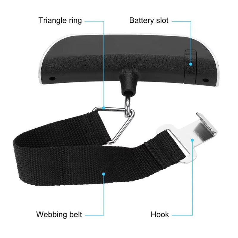 Portable Digital Luggage Scale - No More Guessing the Weight! 110Lb/50Kg Capacity