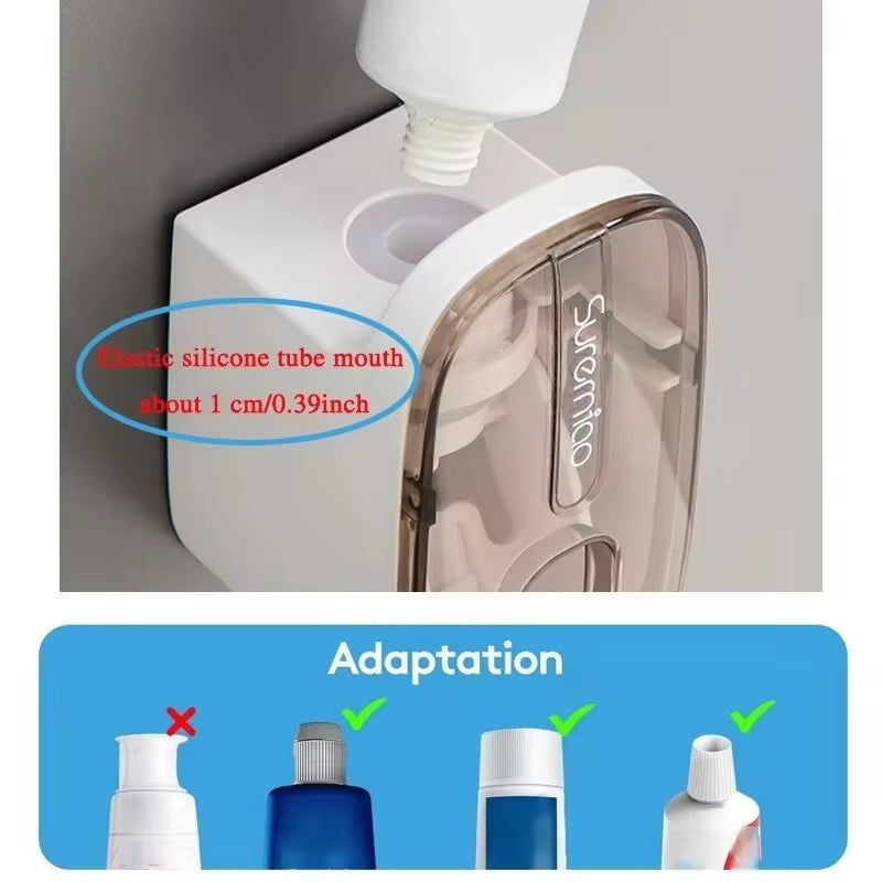 The Toothpaste Dispenser - Wall Mounted Toothpaste Squeezer 